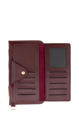 Женский бордовый кошелек - U.s. polo assn фото 6