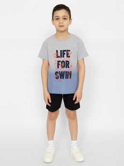 CRB wear/CSKB 63551-11-370 Футболка для мальчика,Светло-серый меланж/Ex.Cherubino  фото 3