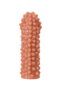 Насадка реалистичная KOKOS EXTREME SLEEVE 10-S с дополнительной стимуляцией, TPE, телесная, 14.7 см