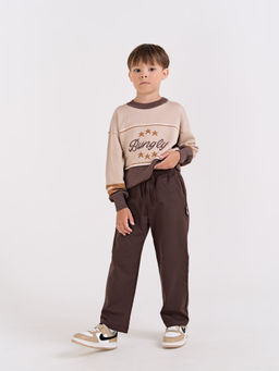 Джемпер вязаный Латте/Шоколад - Bungly фото 6