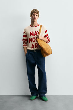STRIPED CONTRAST T-SHIRT