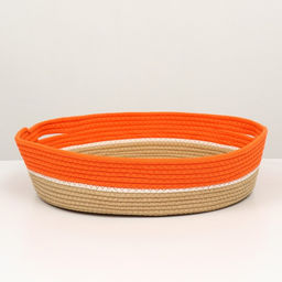 Экологичный лежак для животных (хлобчатобумажный), 50 х 50 х 12 см,вес до 25 кг, оранжевый - Пижон фото 7