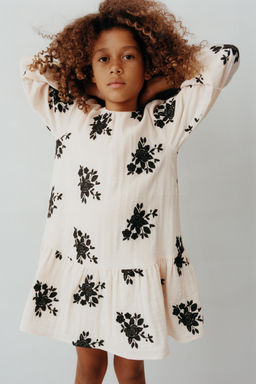 EMBROIDERED FLORAL DRESS - Zara фото 5