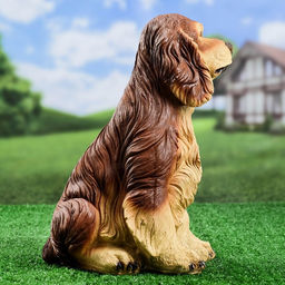 Садовая фигура из полистоуна «Собака Спаниель», 33×21×25 см