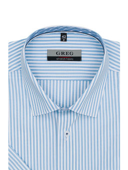 Сорочка мужская короткий рукав GREG 211/207/0226/Z/1p STRETCH  фото 3