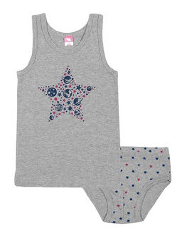 CAK 3466 Комплект для мальчика, серый меланж