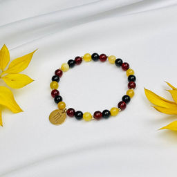 Браслет для "Скорпиона" из Граната, Опала и Турмалина 17 см