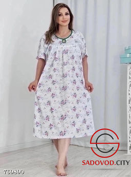 Ночнушка женская в цветочек - Bruno фото 3