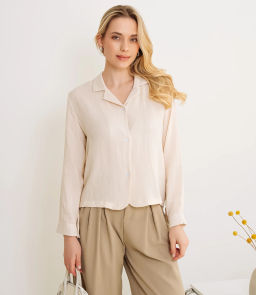 Рубашка #КТ9025 (3), светло-бежевый