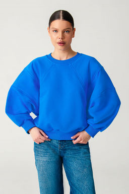 Арт. 15110/4 Свитшот женский укороченный one size (42-50) Цвет:Голубой