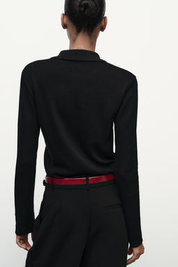 SOFT POLO COLLAR SWEATER - Zara фото 6