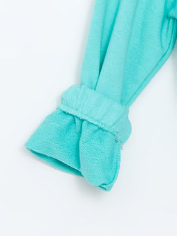 Bisiklet Yaka K?z ?ocuk Kal?n Sweatshirt