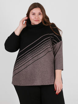 Свитер больших размеров свободный женский