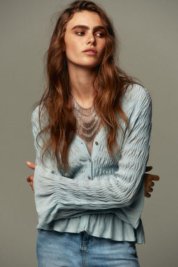 GATHERED KNIT CARDIGAN - Zara фото 2
