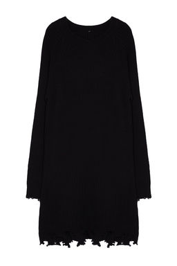 TRENDYOLMILLA Haki Mini Triko Genis Kal?p Ak?tma Detayl? Duz Elbise TWOAW24EL00113 фото 21