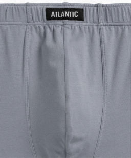 ATLANTIC 5SMH-002 Трусы шорты Solid Classic - набор 5 шт. серый + графитовый + черный + изумрудный + эспрессо  фото 5