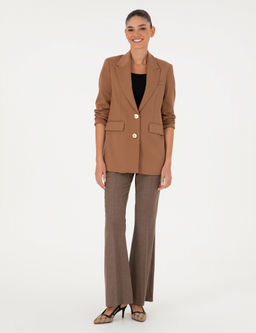 Vizon Flare Fit Y_n Kuma_ Pantolon