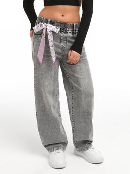 Джинсы-багги для девочек - СИНЯЯ МОДА фото 10