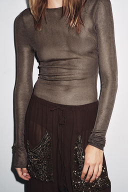 100% VISCOSE KNIT BODYSUIT - Zara фото 5