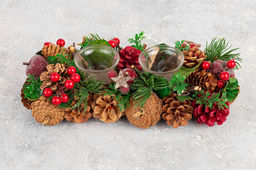 Новогоднее украшение подсвечник 30*14*8 см Тайна Рождества на 2 свечи прямоугольный - Elan gallery фото 7