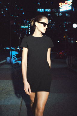 VESTIDO CORTO ZW COLLECTION / Negro - Zara фото 2