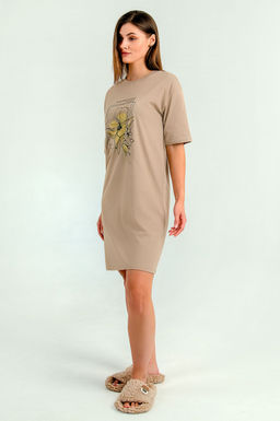 Арт. 4141 Туника женская 44-54 (6 шт) Цвет:кофейный