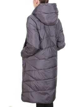 2118 GRAY Пальто зимнее женское MELISACITI (200 гр. холлофайбера) - Fashion фото 4