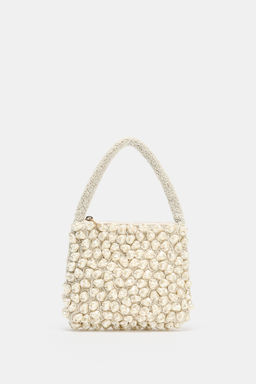 BOLSO DE MANO ABALORIOS / Crudo - Zara фото 2