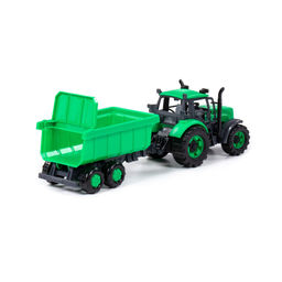 Трактор Прогресс с прицепом инерционный (зелёный) (в лотке) - Полесье фото 6