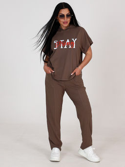 ЖК-2313 ЖЕНСКИЙ СПОРТИВНЫЙ КОСТЮМ (Кофе)