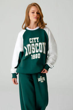 Арт. 2-541 Костюм женский с брюками 44-50 (4 шт) Цвет:изумруд,белый - Калинка фото 6