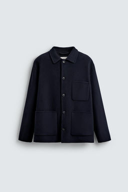 WOOL OVERSHIRT WITH POCKETS - Zara фото 7
