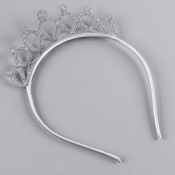 Карнавальный костюм «Снежинка»: ободок, платье голубое, рост 98 см