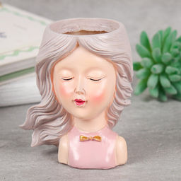 Кашпо 8,5х6х12 см Девушки / WN39 /уп 12/96/ цветное - Галеонтрейд фото 6