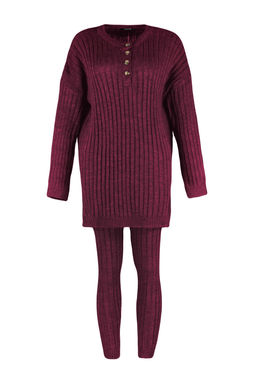 Vizon Fitilli Genis Kal?p Triko Alt-Ust Tak?m TWOAW22AU0039 - Trendyolmilla фото 13