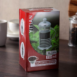 Чайник заварочный френч - пресс Келли, 350 мл, стекло, цвет зелёный - Simaland фото 3