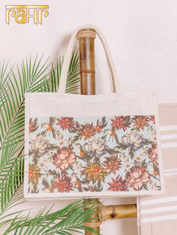 Сумка (хлопок,джут) ламинированная 45х15х35см №3002/4 - Ганг фото 2