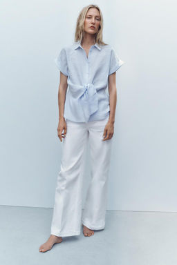 SHORT SLEEVE SHIRT WITH KNOT