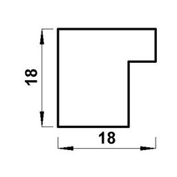Рамка Gamma ПРК-20 40 х 60 см пластик. с оргстеклом белый