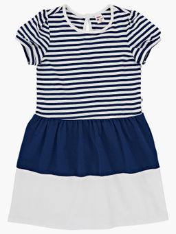 Платье для девочки UD 1435 син/белый - Mini maxi фото 3