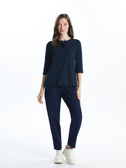 Ba?lamal? Yaka Nak??l? Kad?n Bluz