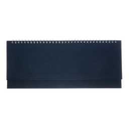 Планинг недатированный 100 х 300 мм, 56 листов, на гребне, обложка бумвинил, синий