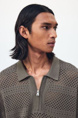 Polo en punto calado Relaxed Fit - H&m фото 6