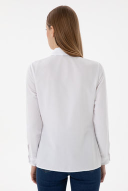 Kad_n Beyaz Uzun Kollu Basic G_mlek Sepette S_rpriz _ndirim - U.s. polo assn фото 5