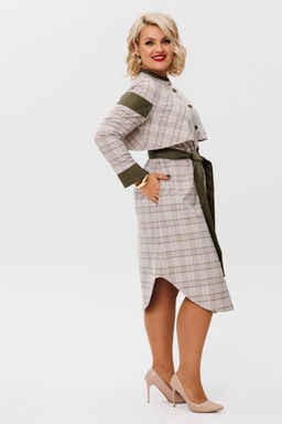 Платье ANELLI 1267 милитари  фото 5