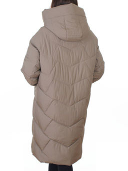 A621 BEIGE Пальто зимнее женское (200 гр. холлофайбер) - Fashion фото 6