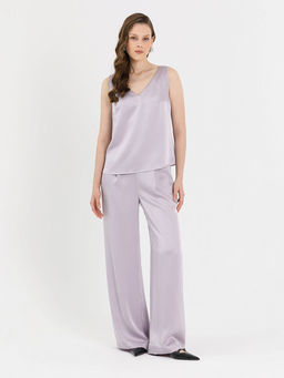 Брюки атласные Новый год