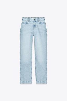 JEANS Z.04 STRAIGHT MID-WAIST FULL LENGTH - Zara фото 7