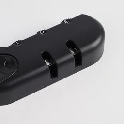 Цена за 3 шт. Замок кодовый для чемодана, с креплениями, 3.3×8.3×1.8 см, цвет чёрный