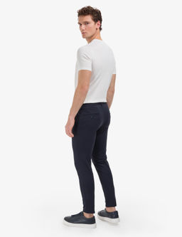 Lacivert Ex. Slim Fit Beli Kordonlu Klasik Jogger Pantolon